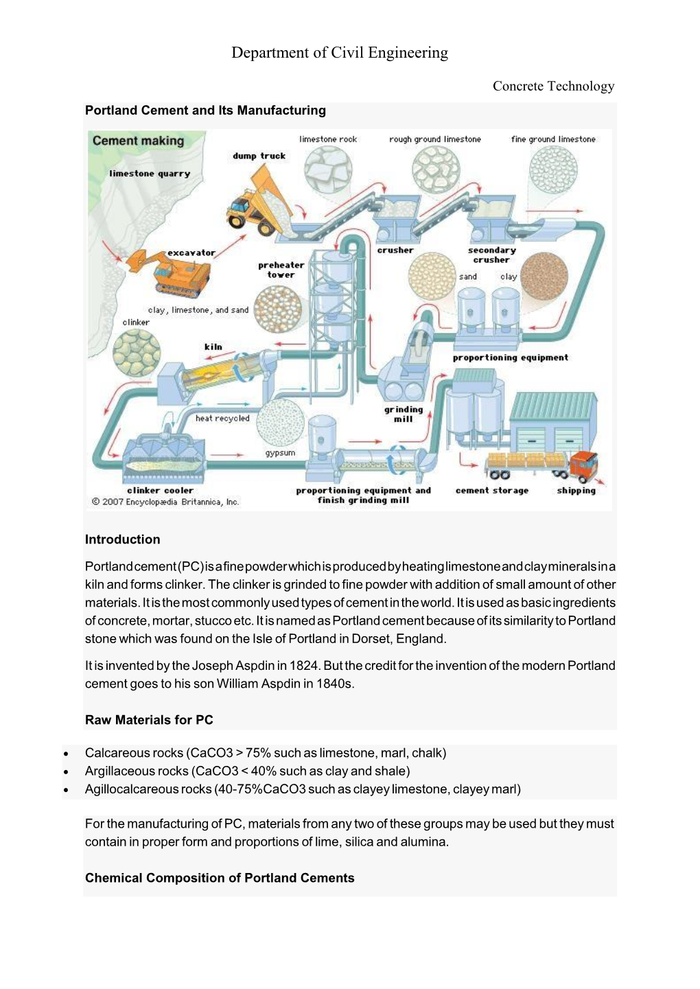 Department of Civil Engineering