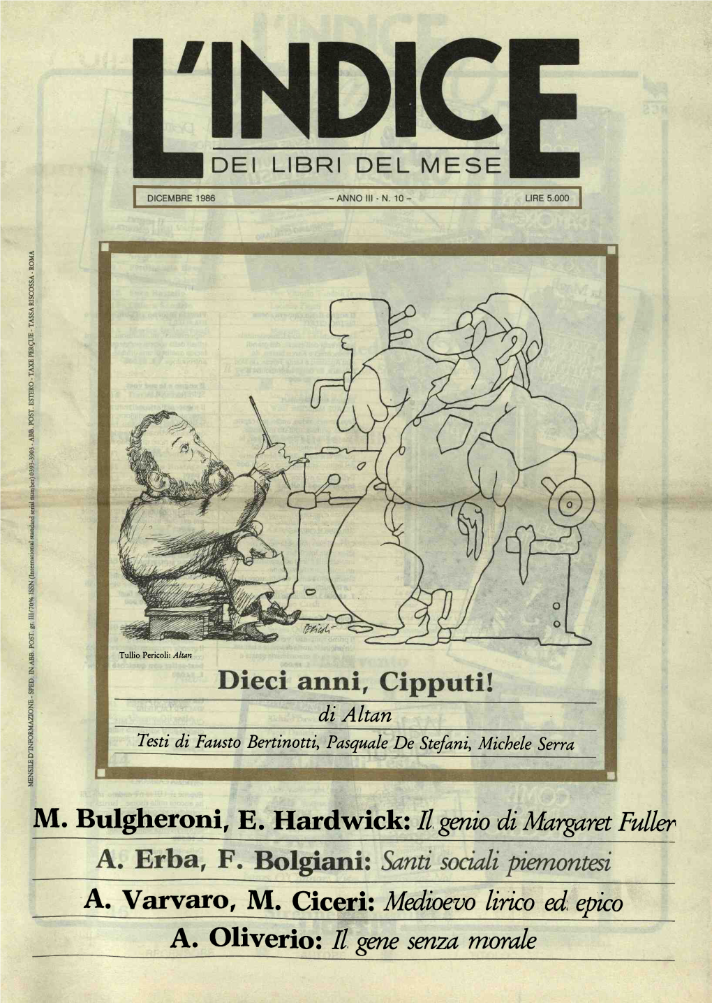 A. Varvaro, M. Ciceri: Medioevo Lirico Ed Epico A. Oliverio: Il Gene Senza Morale Li Della Calura