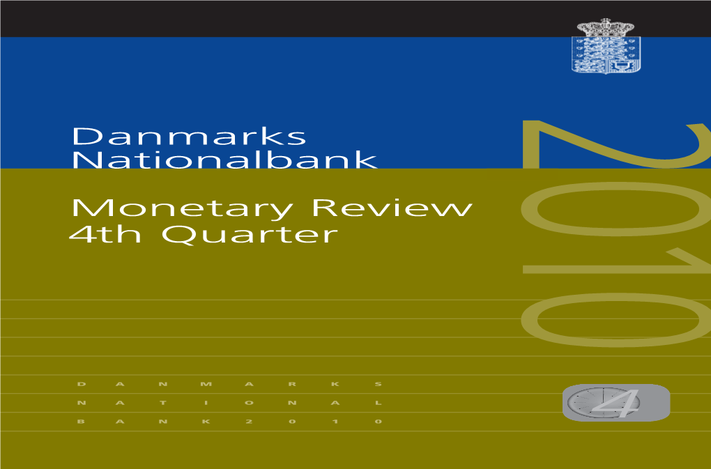 Danmarks Nationalbank Monetary Review 4Th Quarter