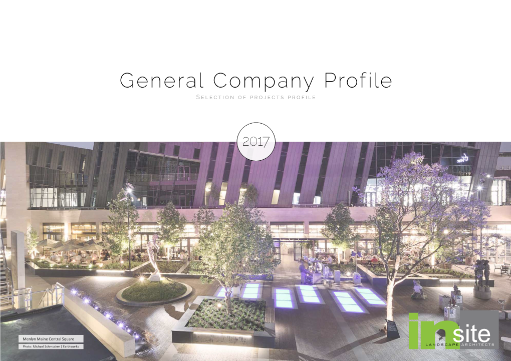 General Company Profile Selection of Projects Profile