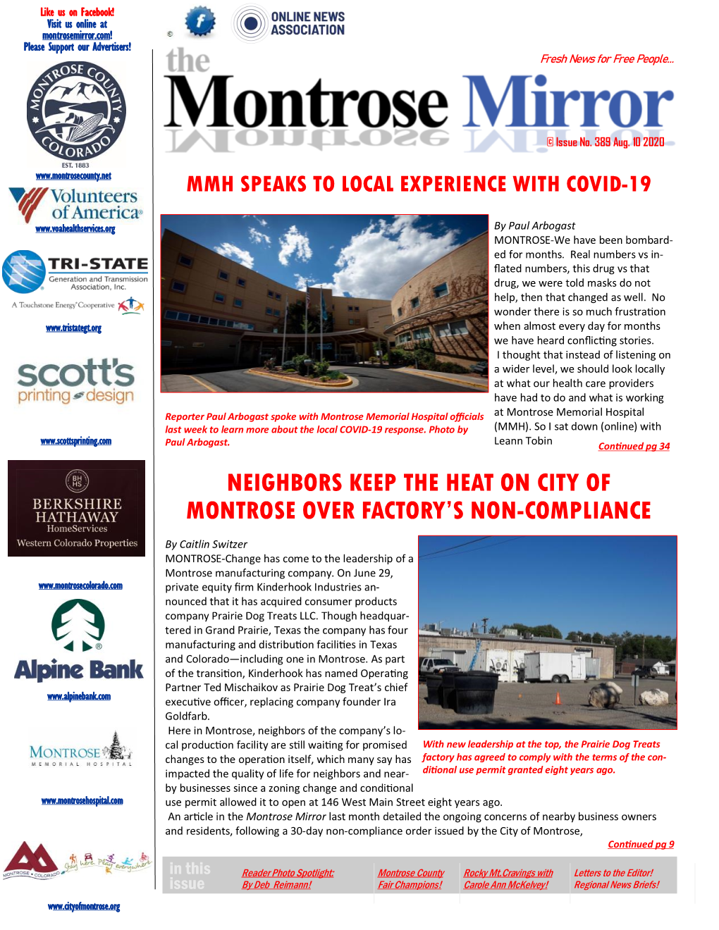 Neighbors Keep the Heat on City of Montrose Over Factory’S Non-Compliance
