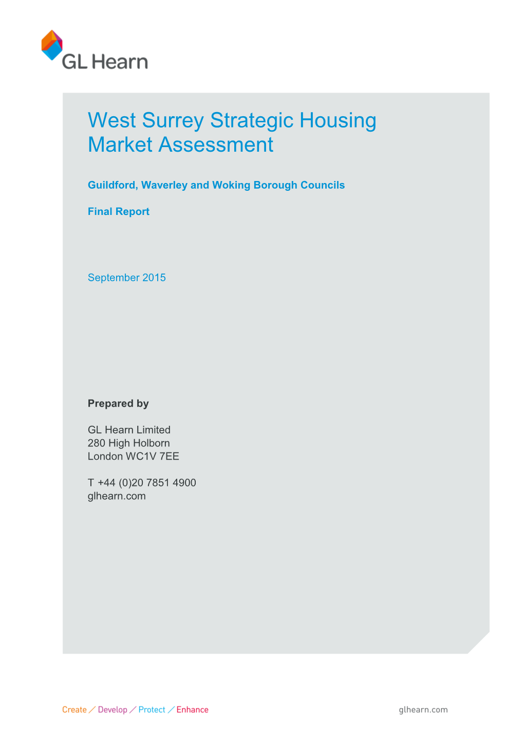 West Surrey Strategic Housing Market Assessment