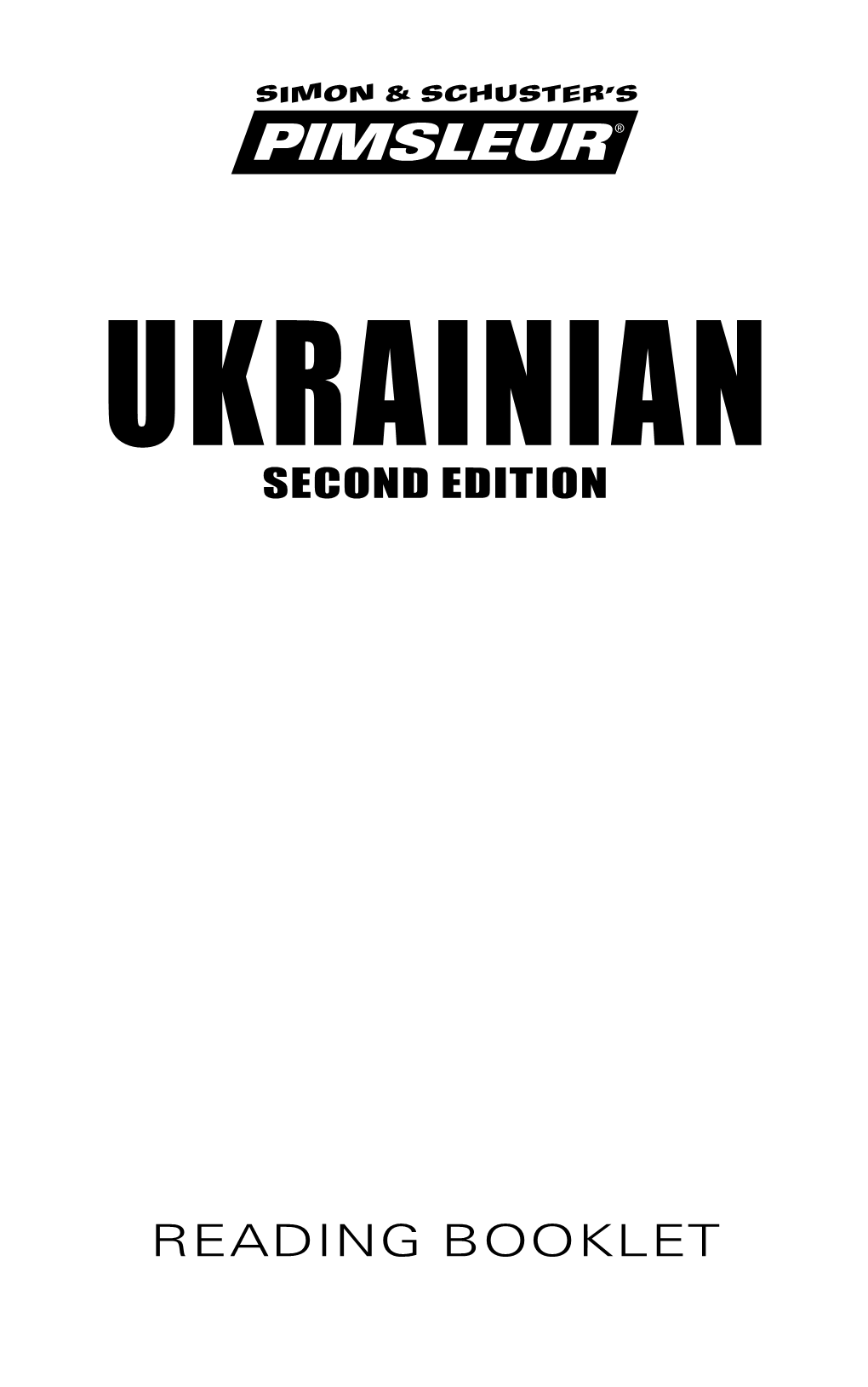 Ukrainian Second Edition