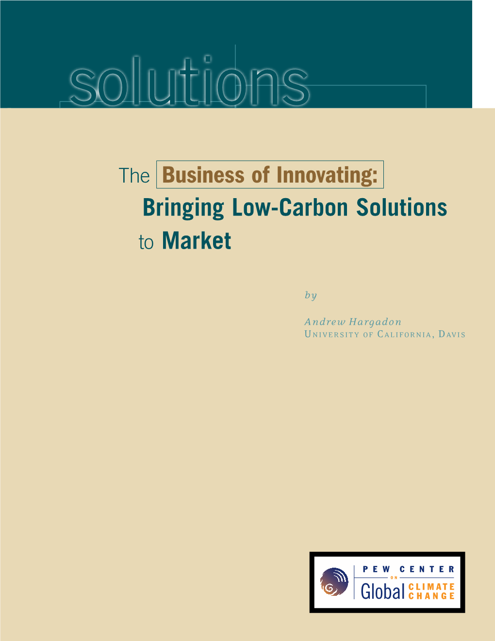 Bringing Low-Carbon Solutions to Market