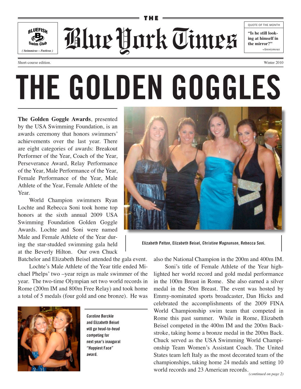 The Golden Goggles