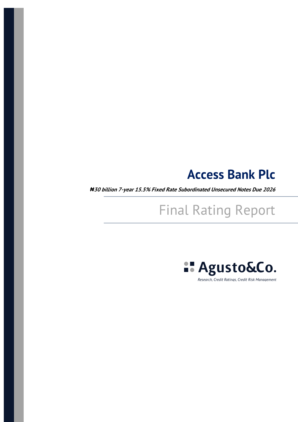 Final Rating Report