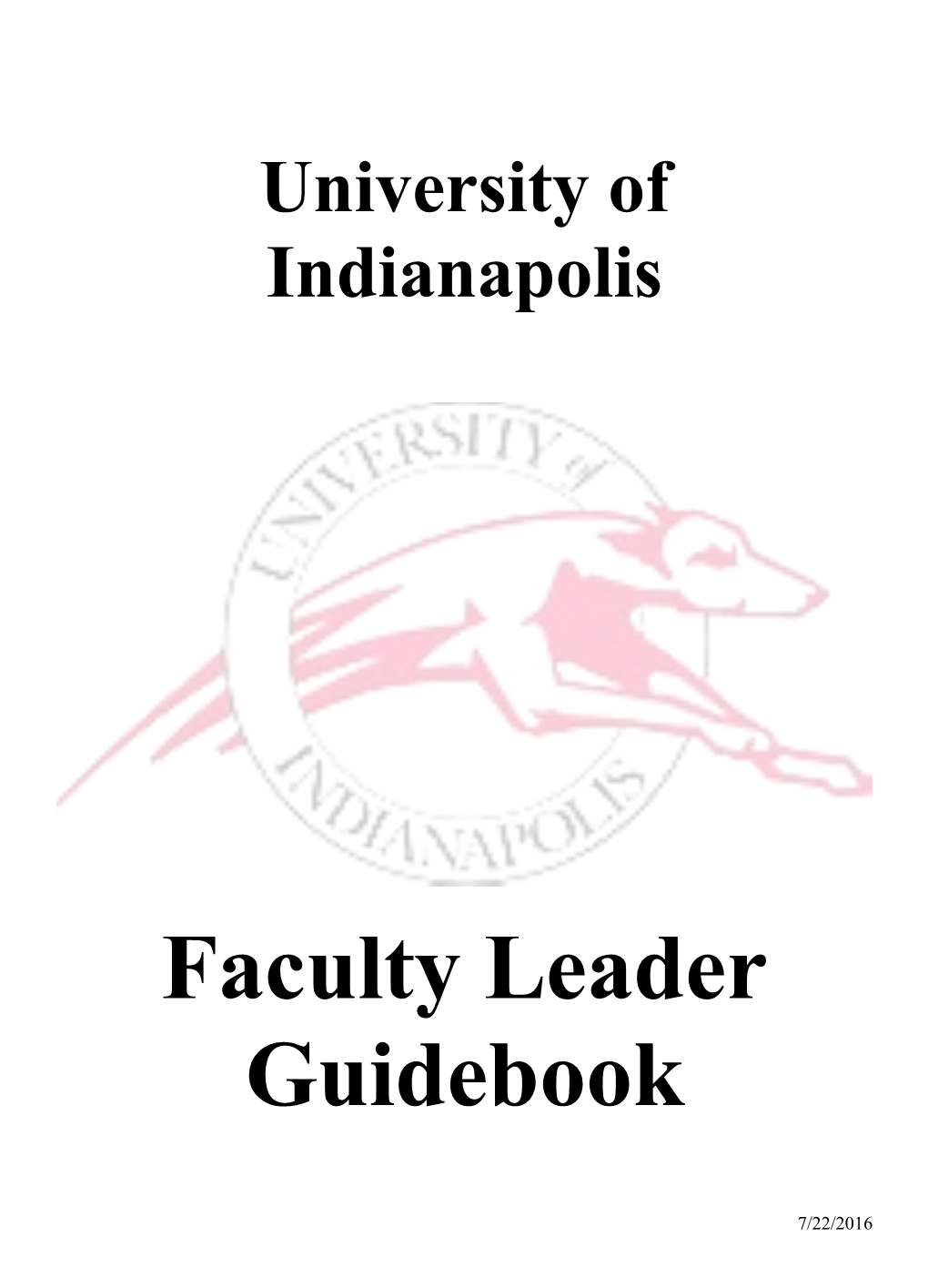 View Faculty Leader Guidebook