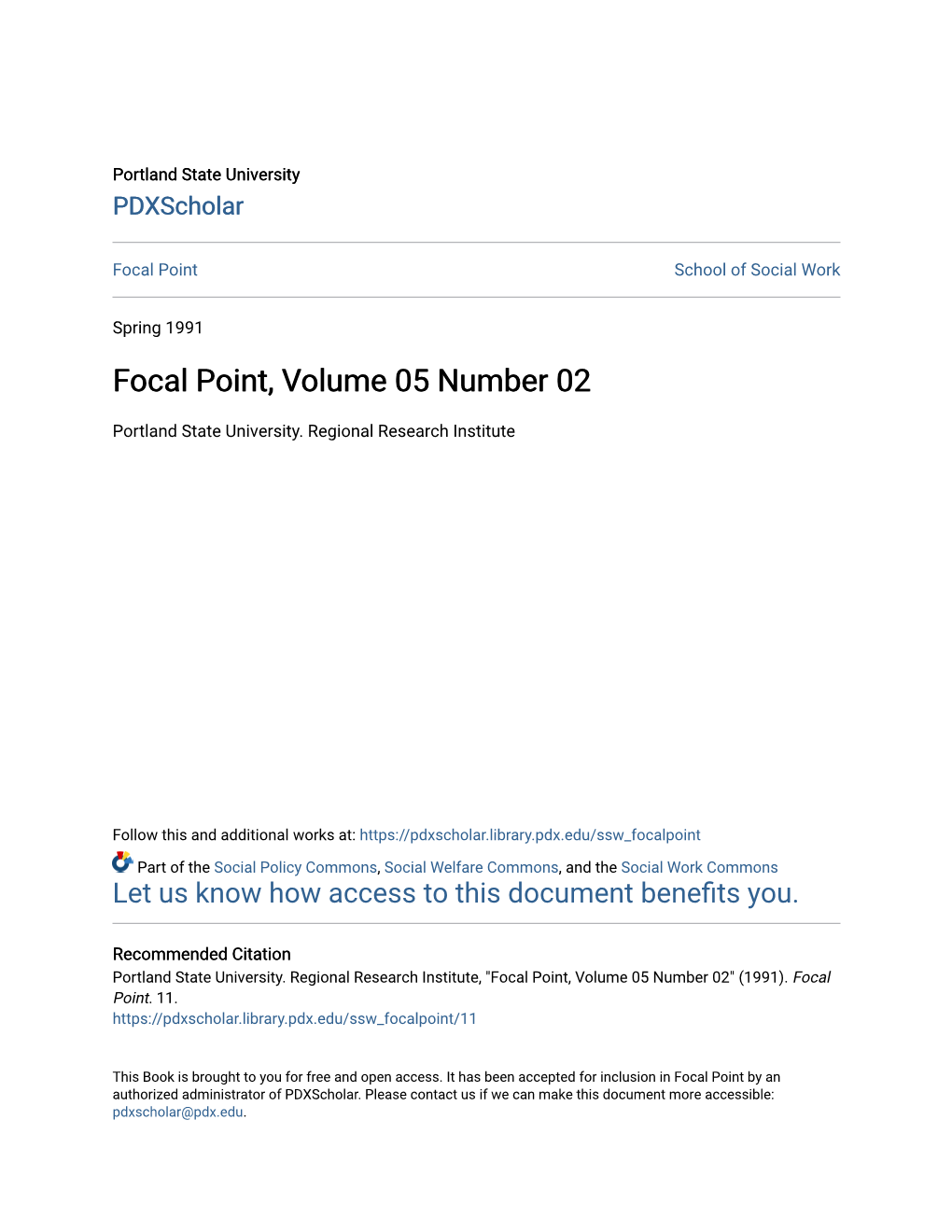 Focal Point, Volume 05 Number 02