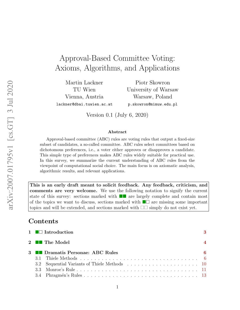 Approval-Based Committee Voting: Axioms, Algorithms, and Applications