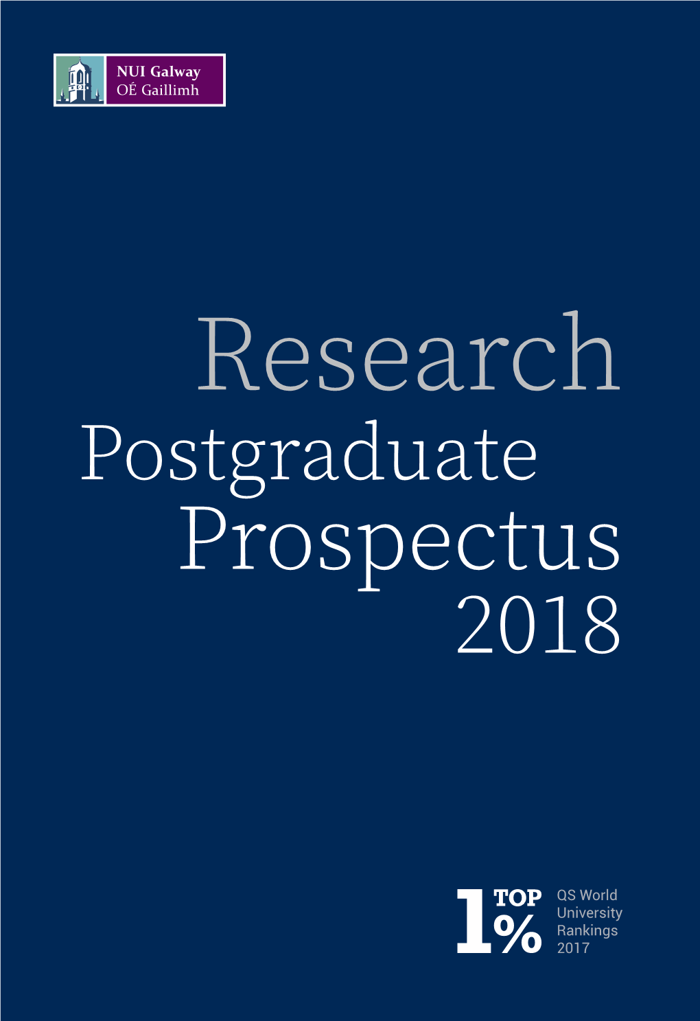 NUI Galway's Postgraduate Research Prospectus