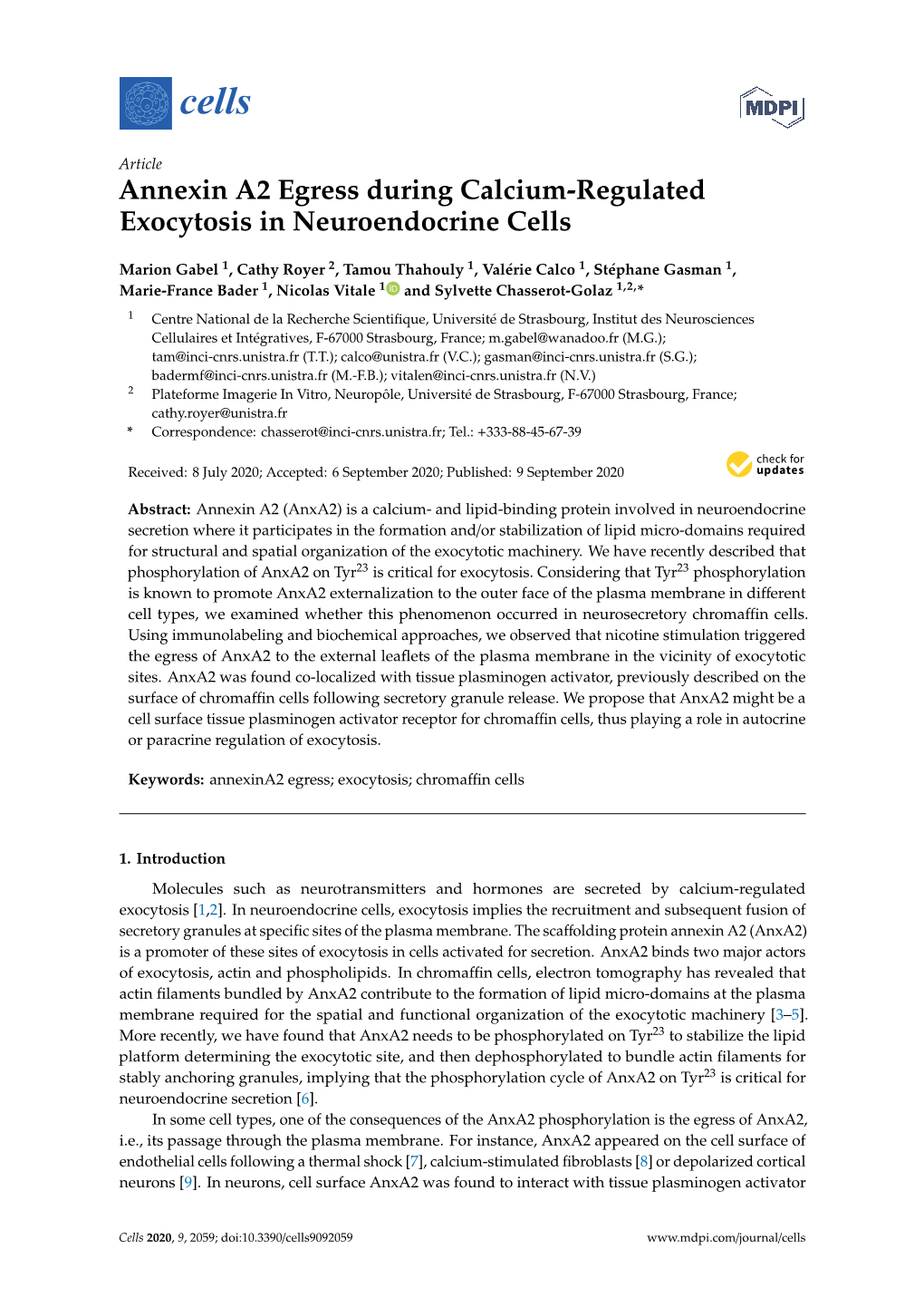 Annexin A2 Egress During Calcium-Regulated Exocytosis in Neuroendocrine Cells