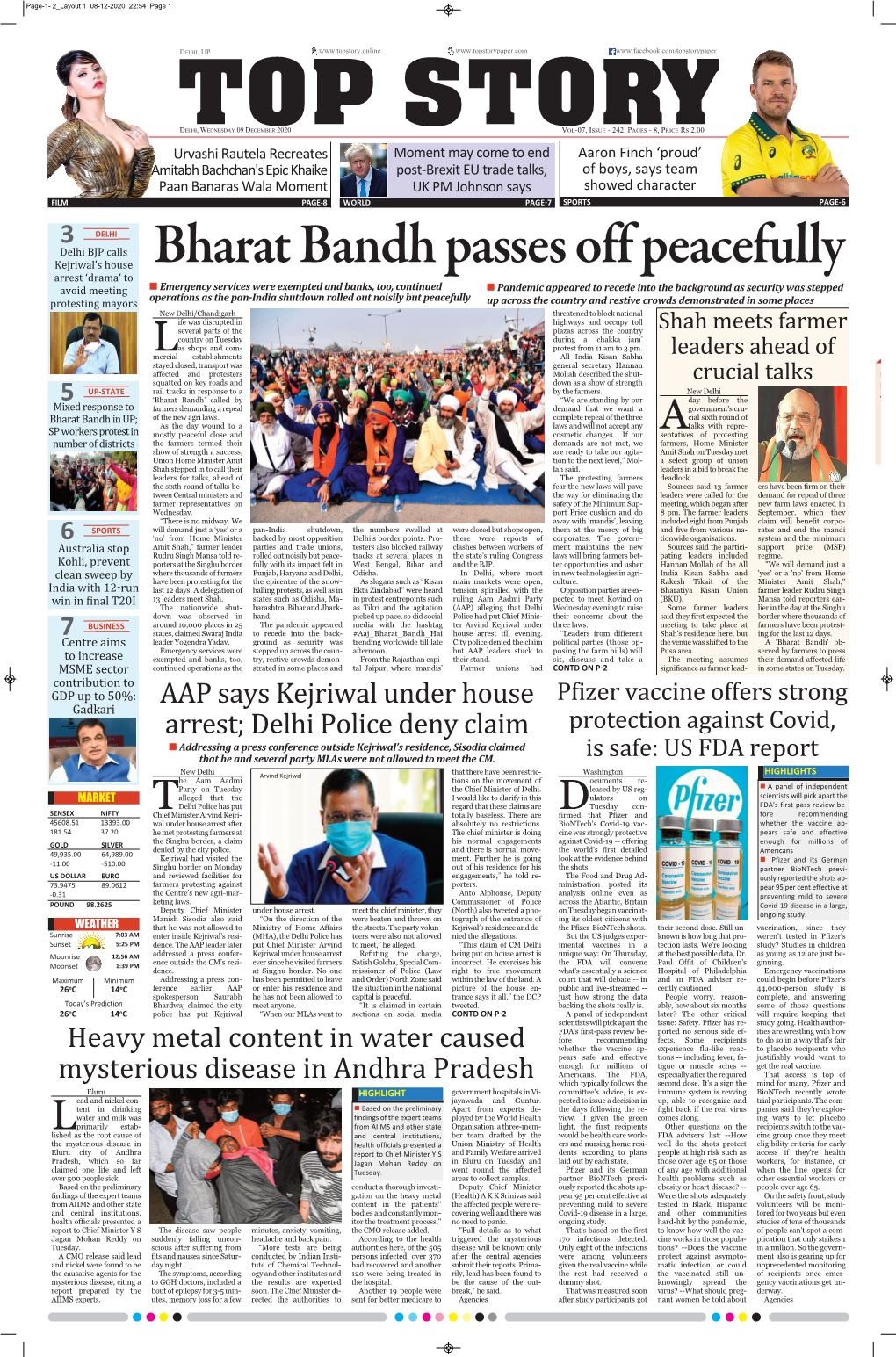 Bharat Bandh Passes Off Peacefully