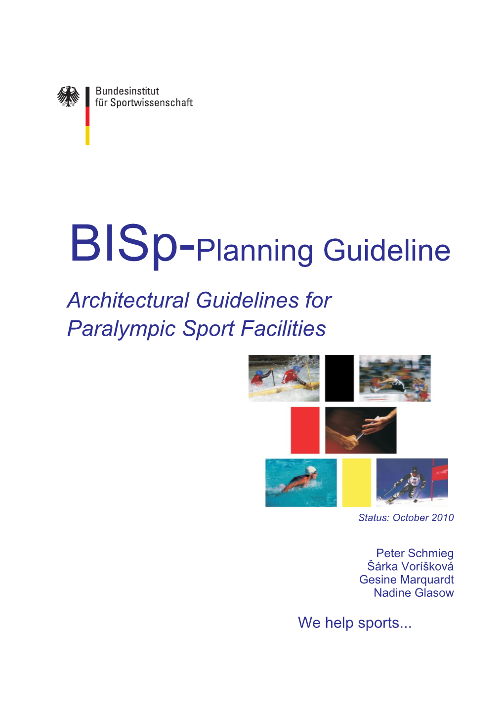 Architectural Guidelines for Paralympic Sport Facilities