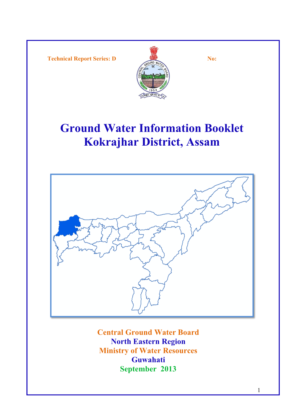 Ground Water Information Booklet