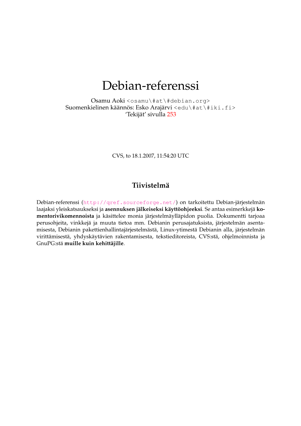 Debian-Referenssi