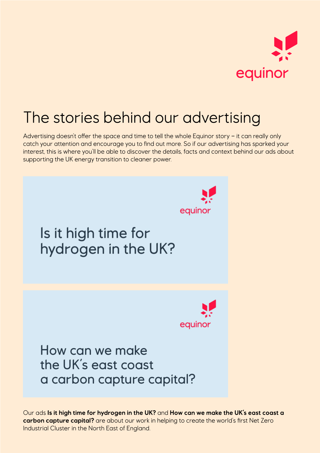 The Stories Behind Our Advertising
