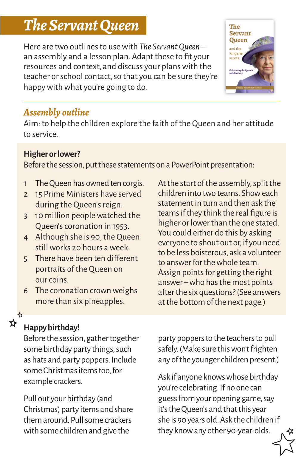 Lesson Plan-Servant Queen V3.Indd