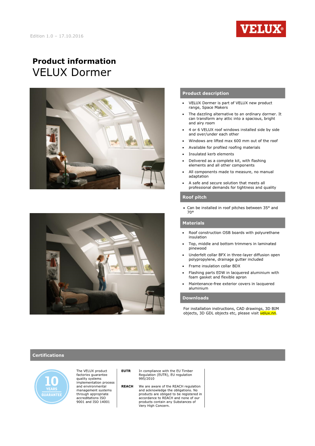 VELUX Dormer