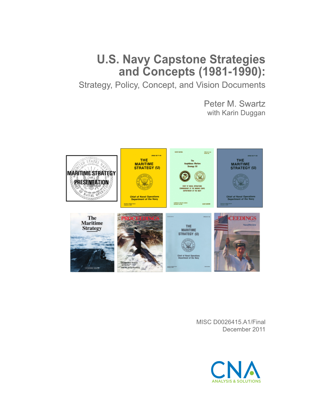 US Navy Capstone Strategies and Concepts