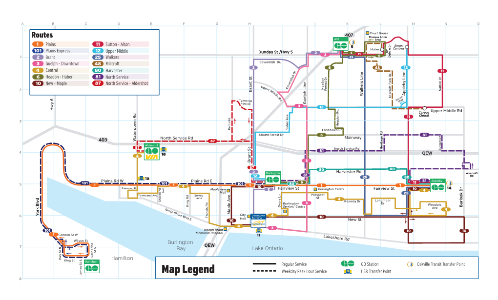 System Map, Late Night Routes and Terminal Maps