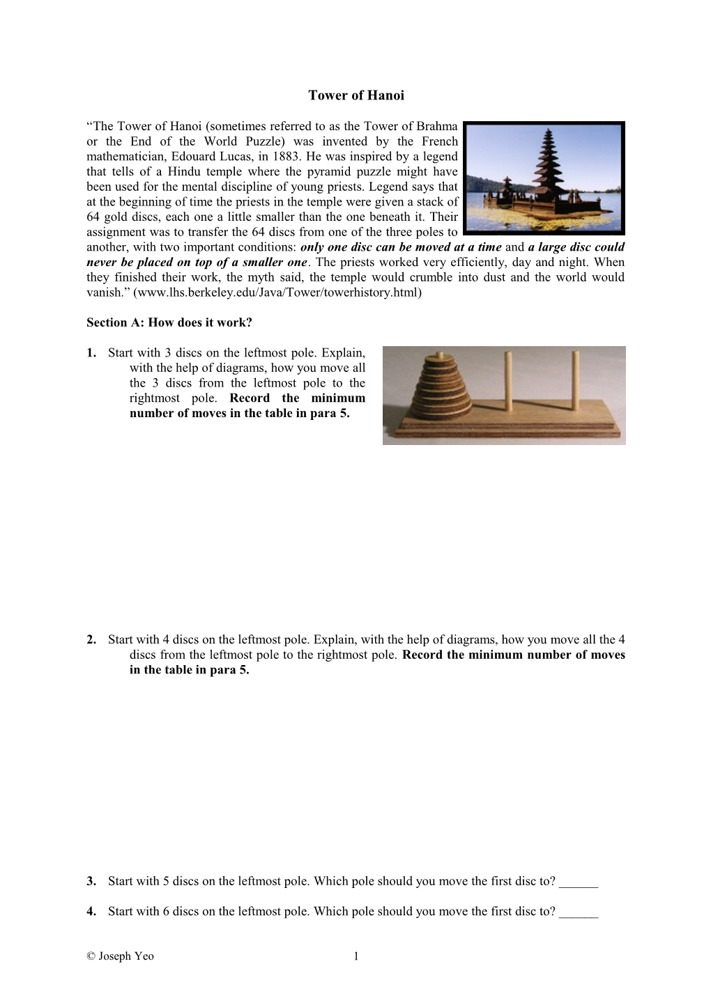 Tower of Hanoi