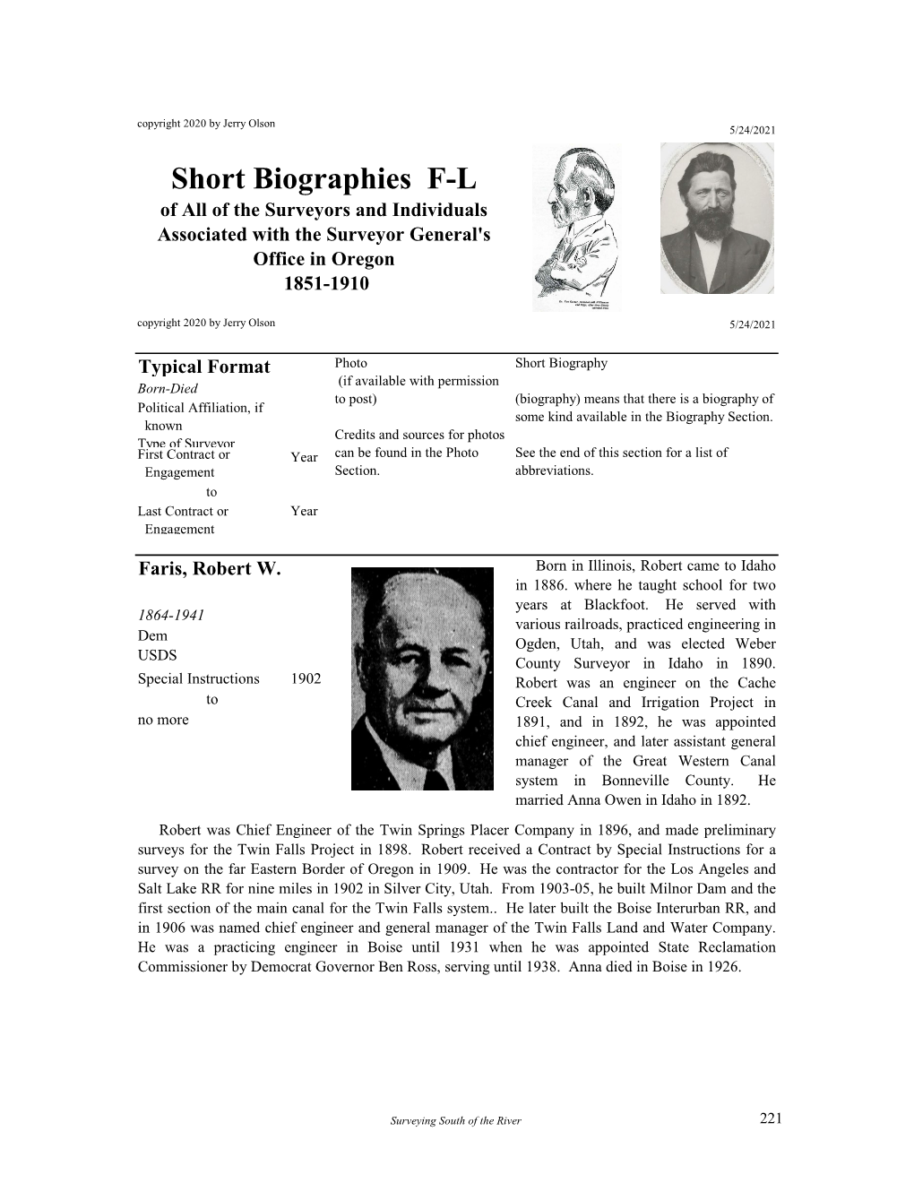 Short Biographies