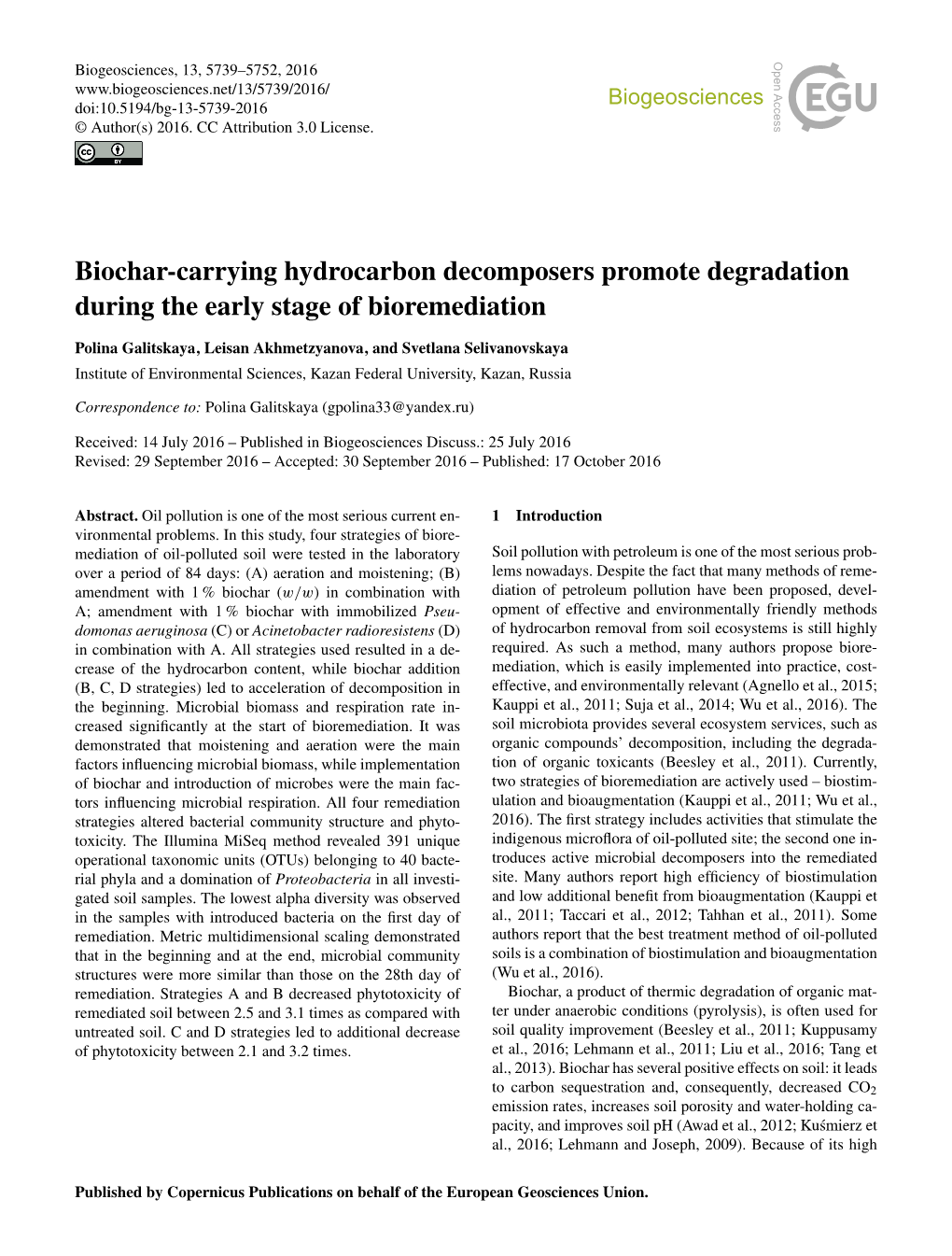 Article Is Available Online at Doi:10.5194/Bg-13-5739-2016-Supplement