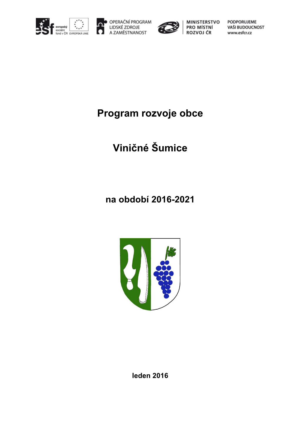 Program Rozvoje Obce Viničné Šumice