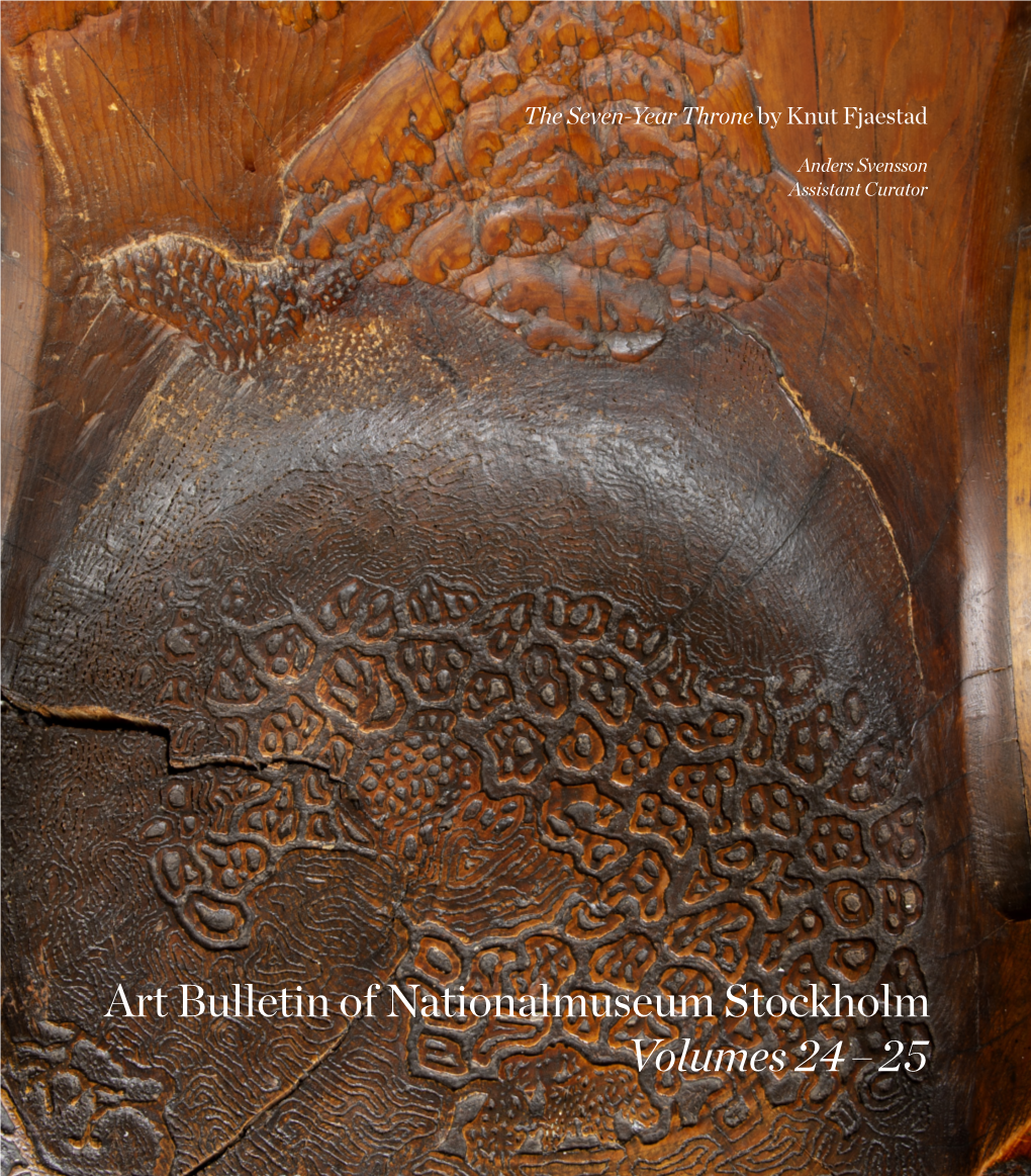 Art Bulletin of Nationalmuseum Stockholm Volumes 24–25 Foreword