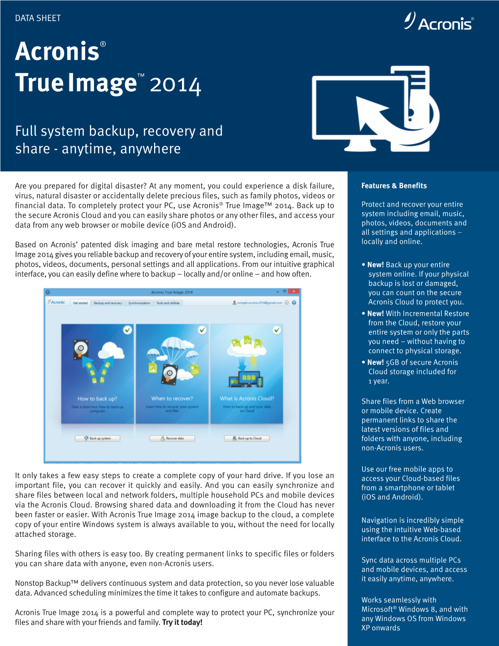 Acronis® True Image™ 2014