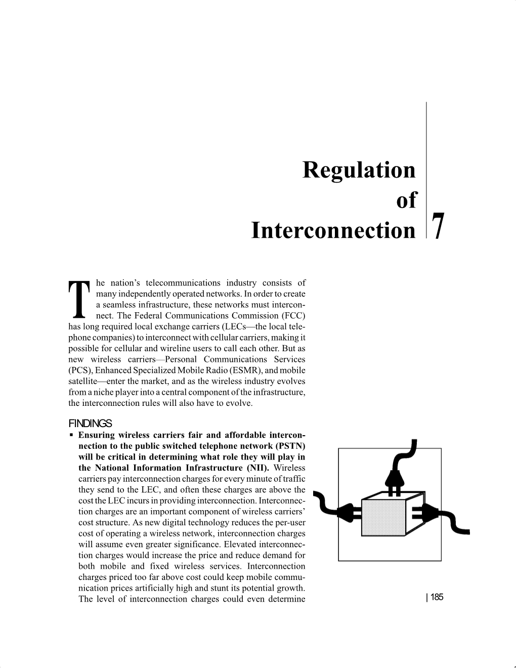 7: Regulation of Interconnection