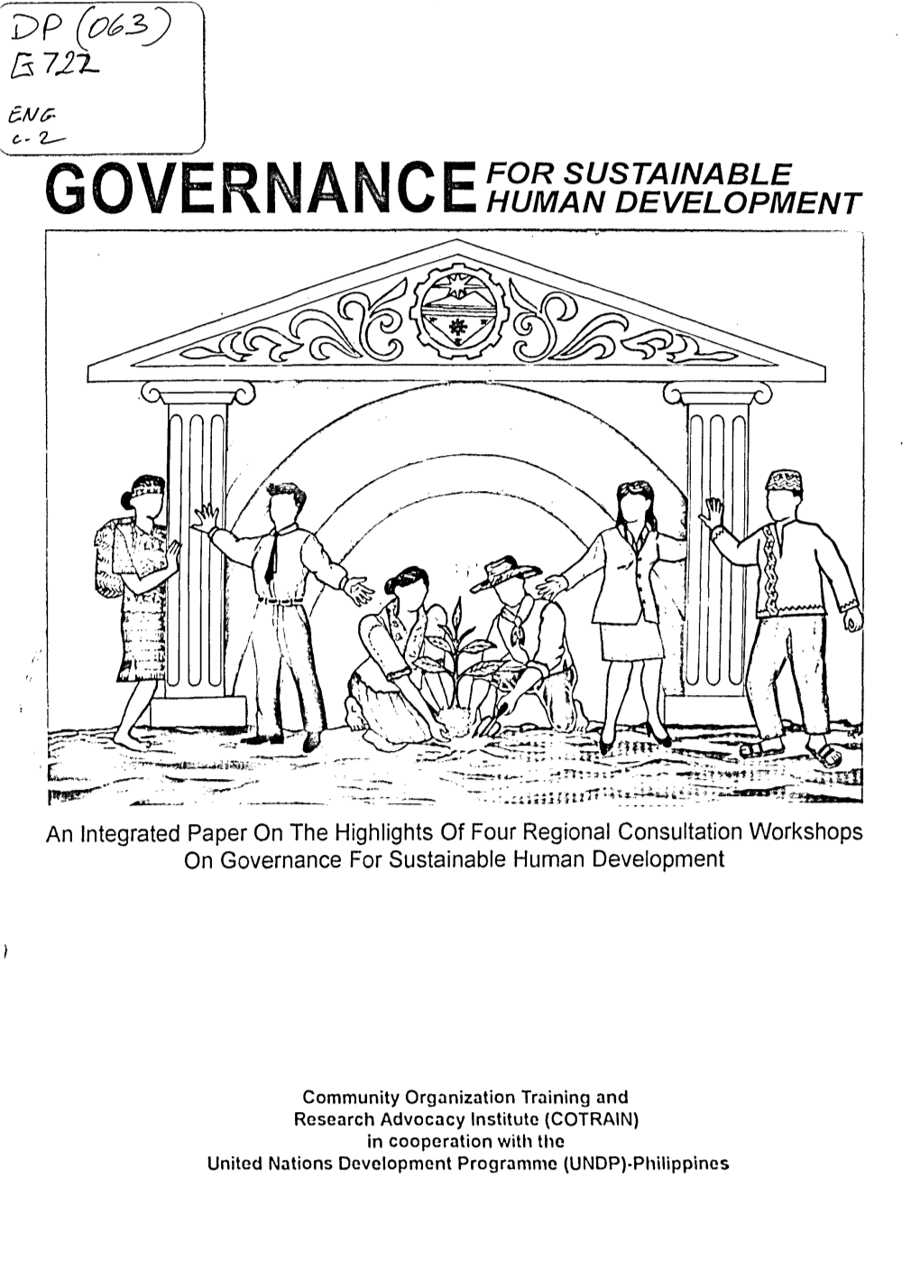 Governance for Sustainable Human Development