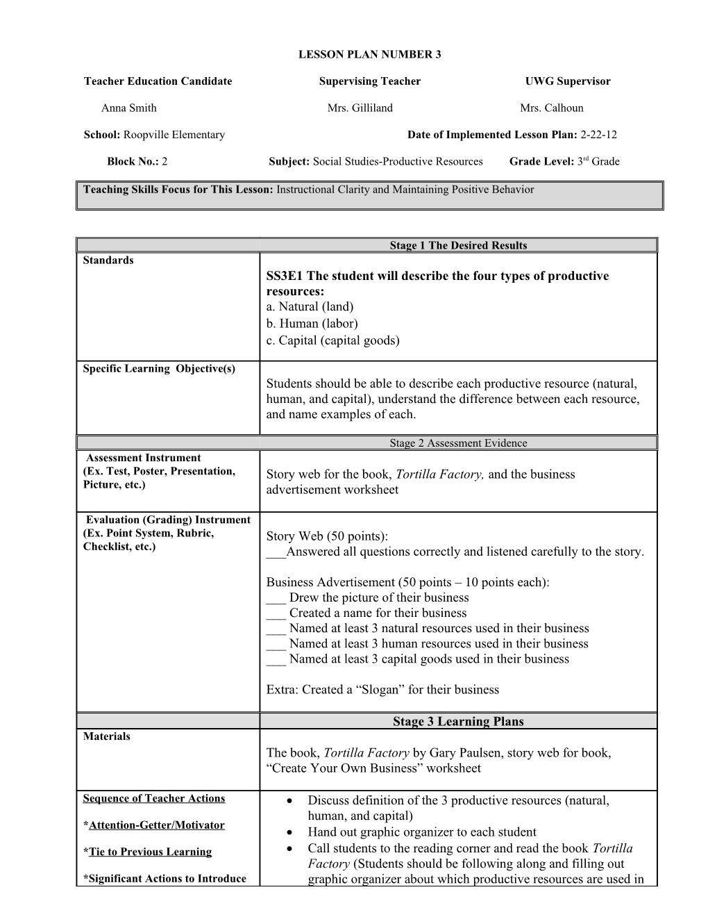 Lesson Planning Template s4