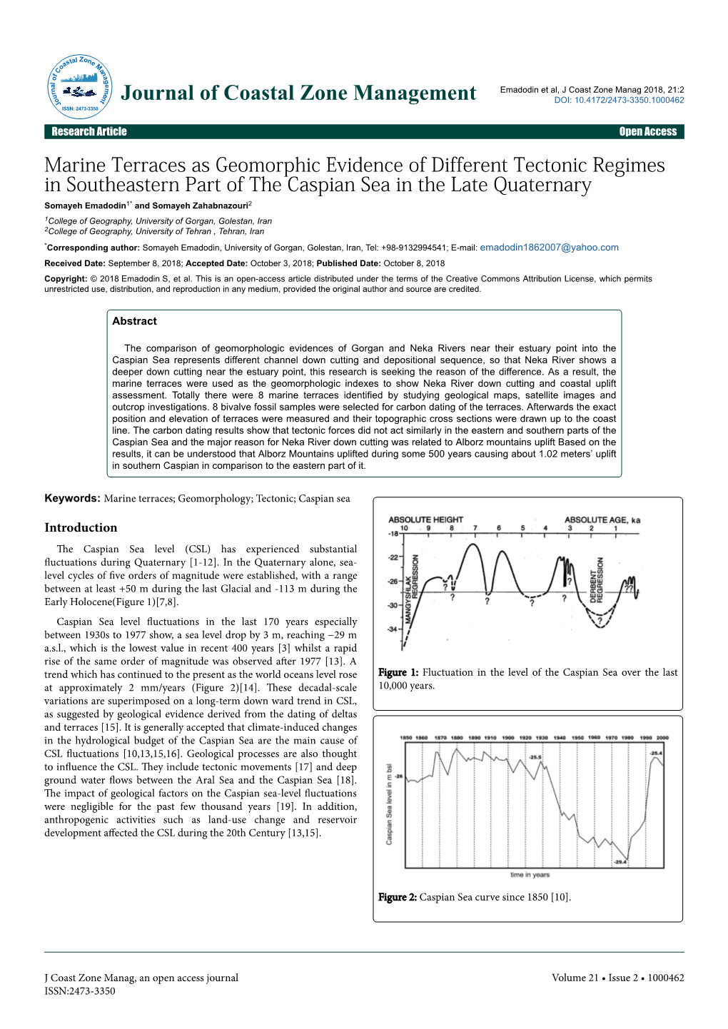 Marine Terraces As Geomorphic Evidence of Different Tectonic Regimes in Southeastern Part of the Caspian Sea in the Late Quatern