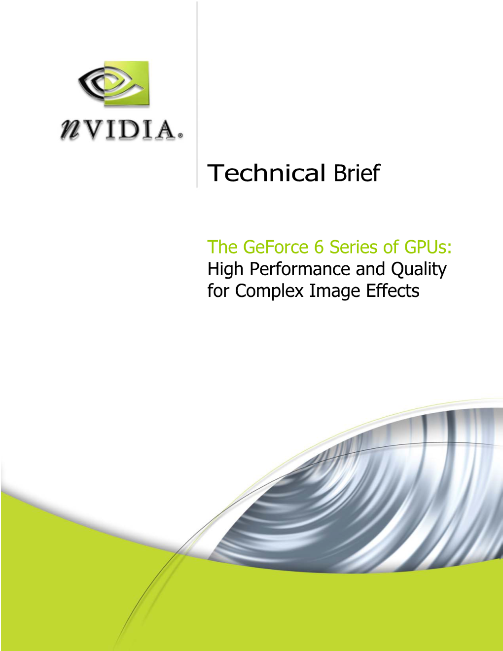 NVIDIA Geforce 6 Series Tutorial