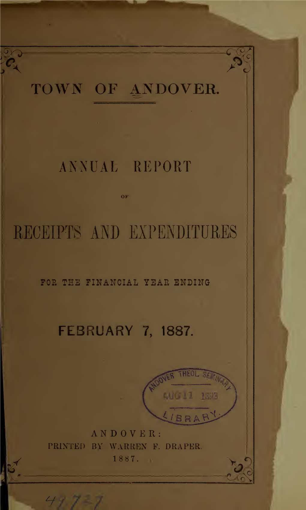 Annual Report of the Town of Andover