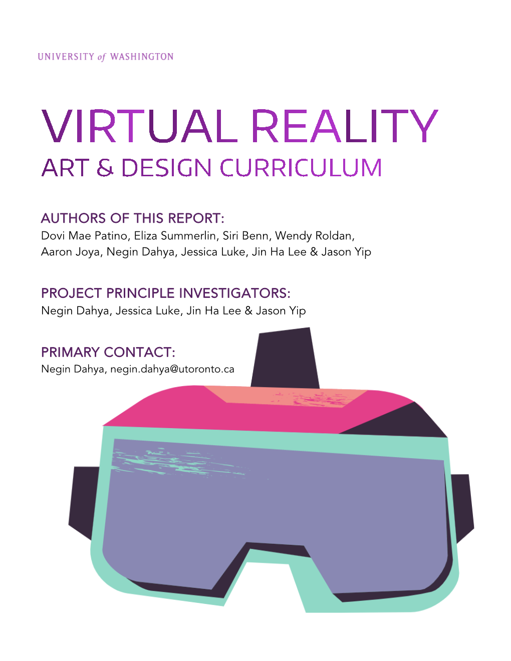 Virtual Reality Art & Design Curriculum