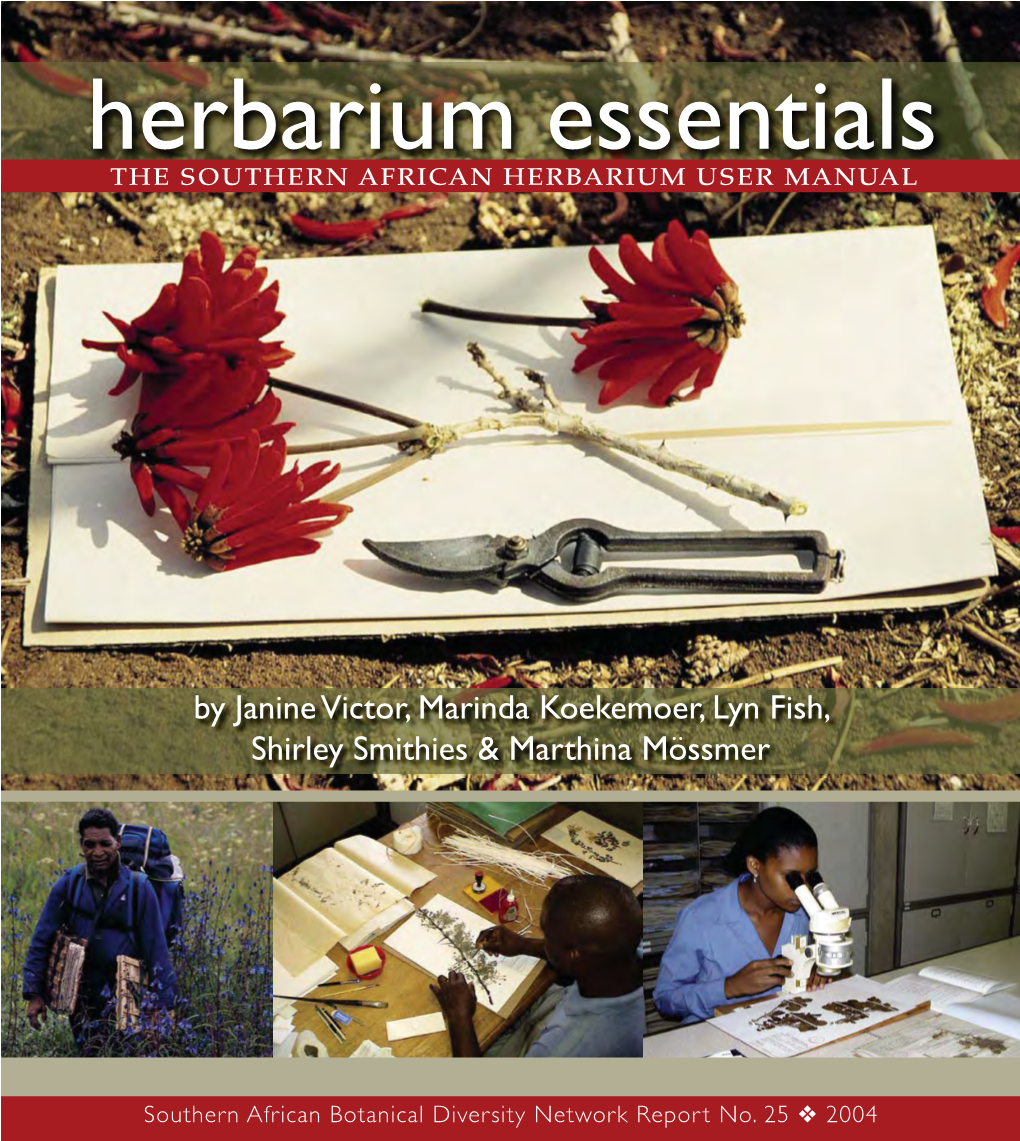 Herbarium Essentials 4(%�3/54(%2.�!&2)#!.�(%2