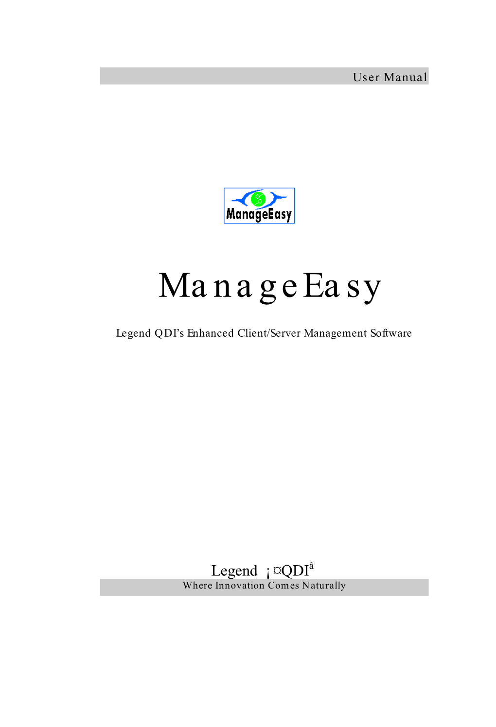 Installation of QDI Manageeasy