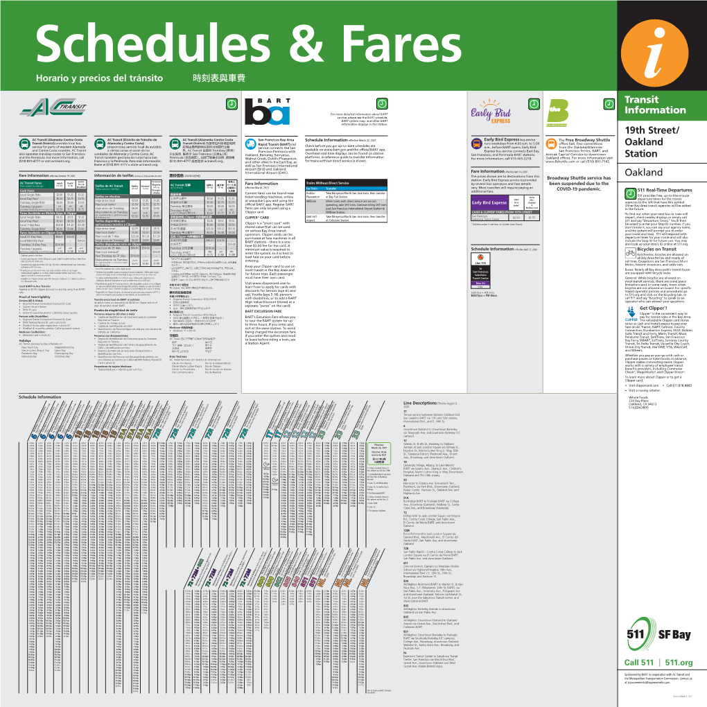 Schedules & Fares