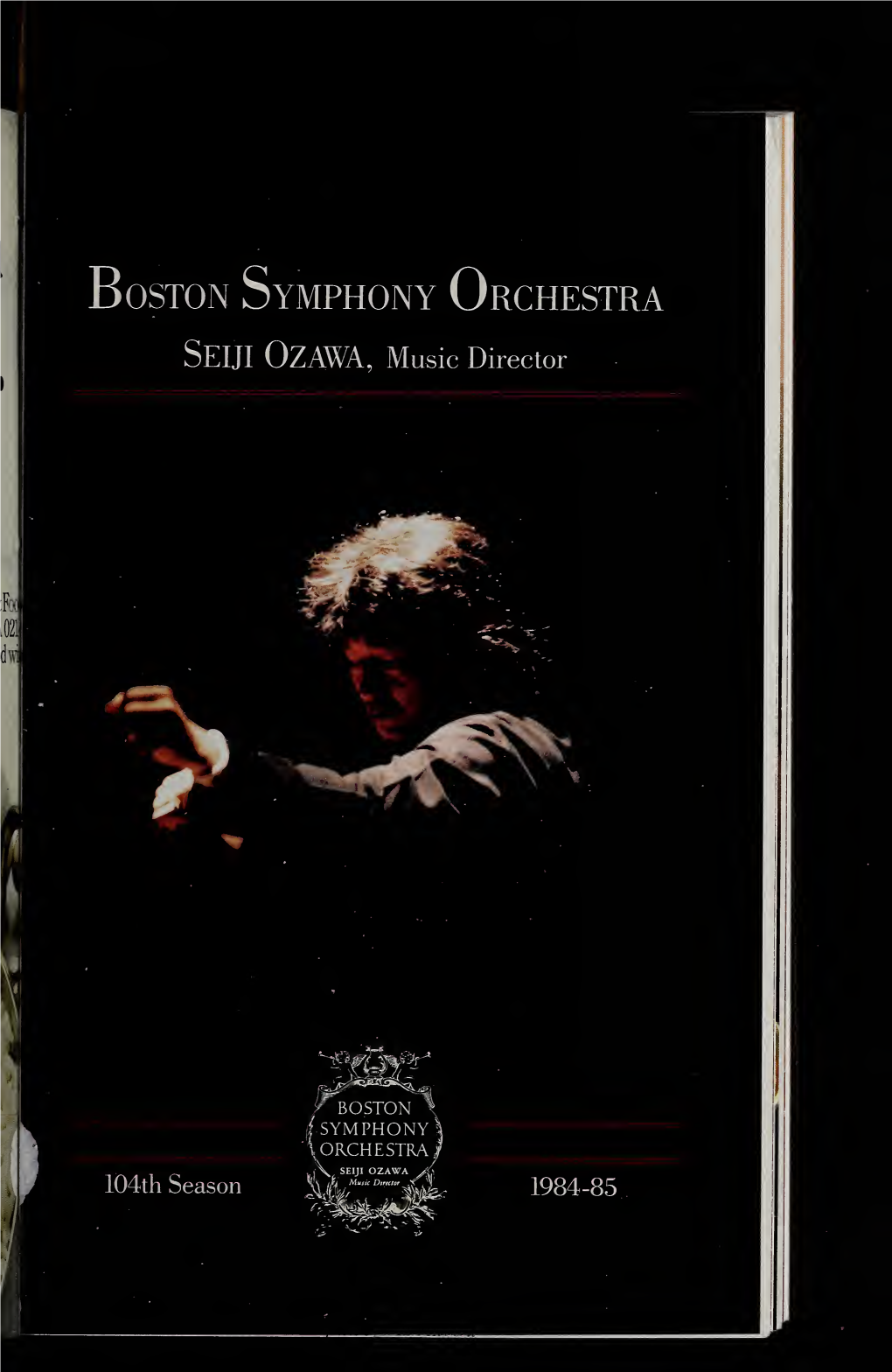 Boston Symphony Orchestra Concert Programs, Season 104, 1984-1985