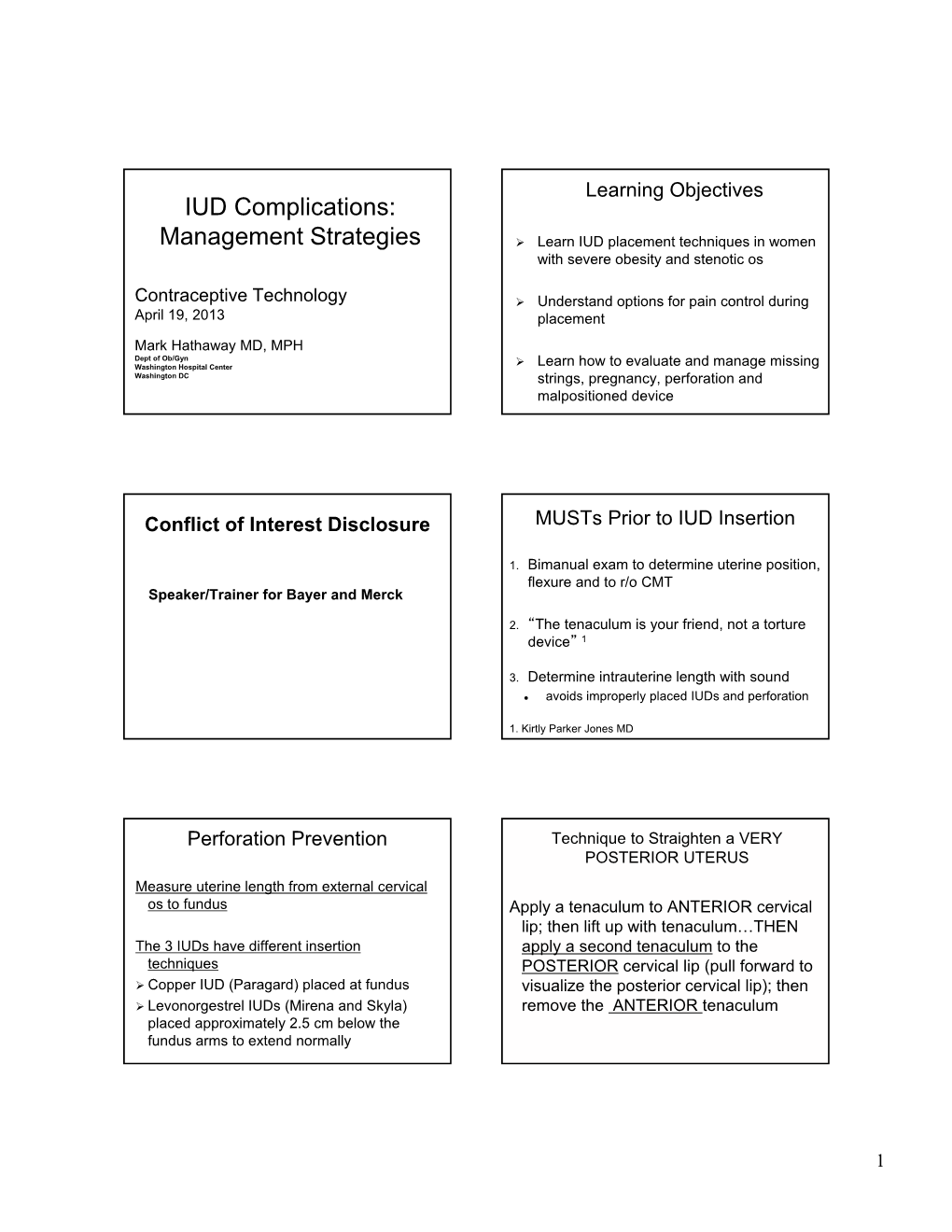 IUD Complications