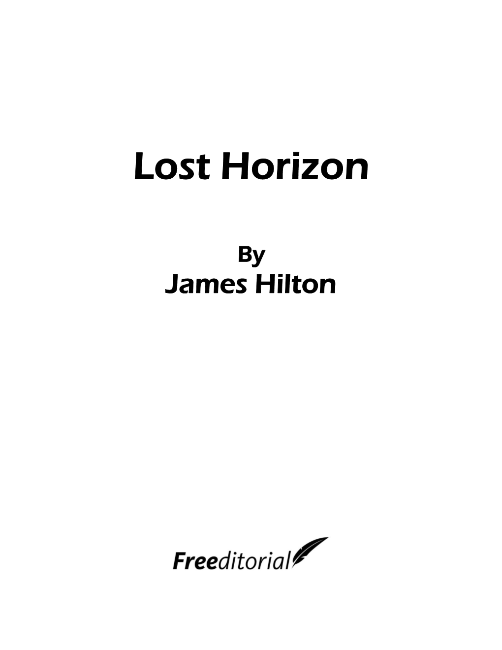 Lost Horizon