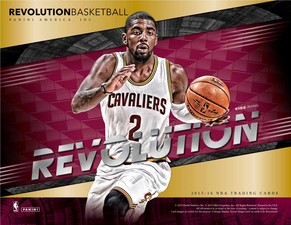 Revolutionbasketball Panini America, Inc