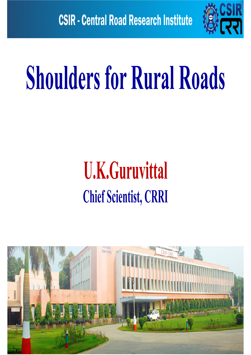 Shoulders for Rural Roads