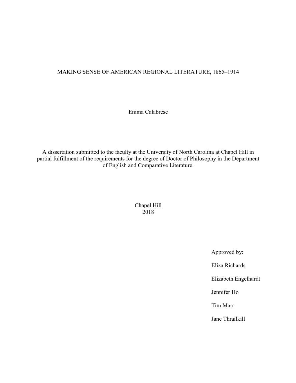 Making Sense of American Regional Literature, 1865–1914