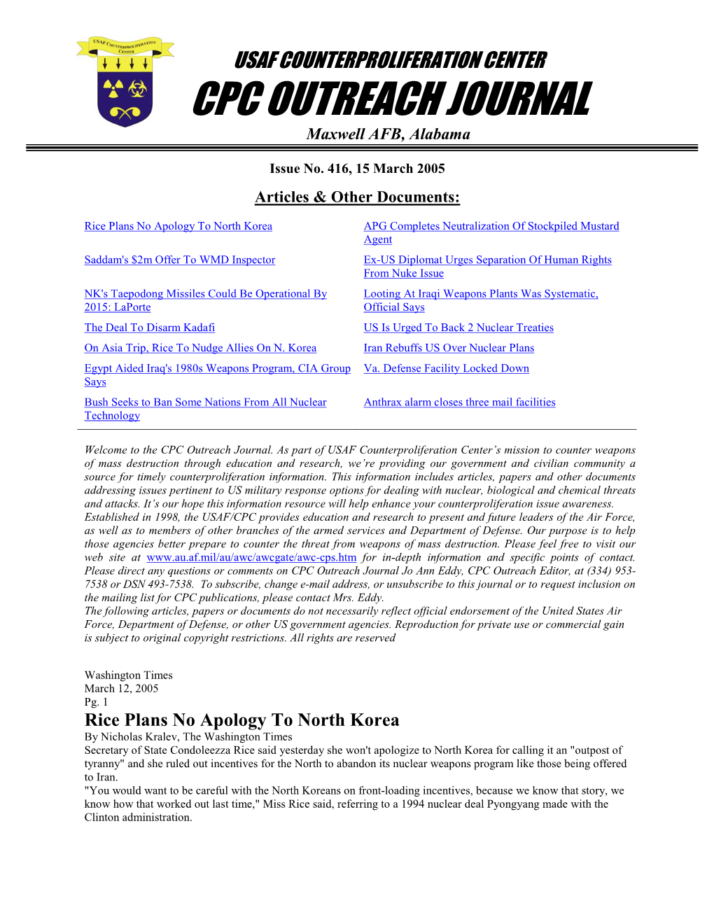 CPC Outreach Journal #416