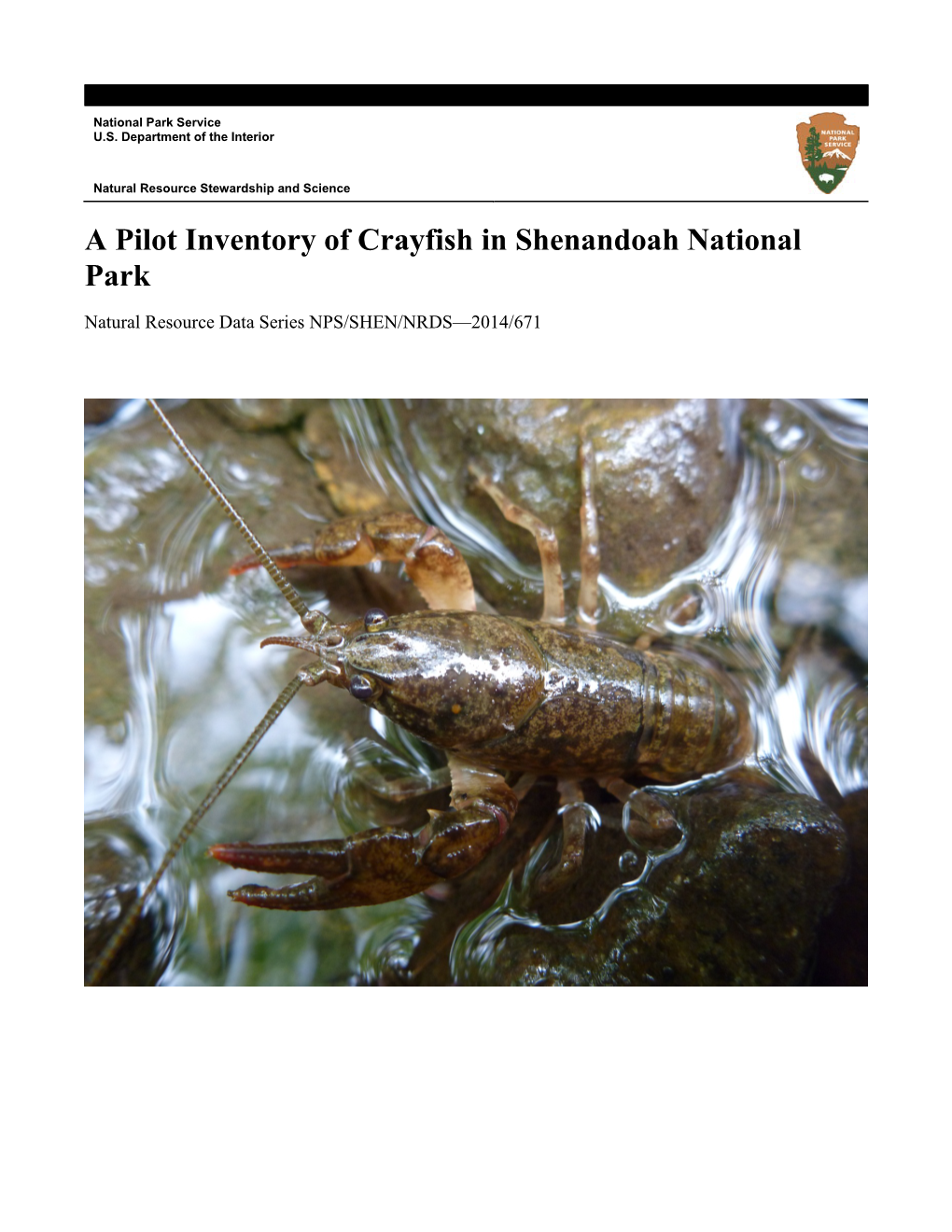 A Pilot Inventory of Crayfish in Shenandoah National Park