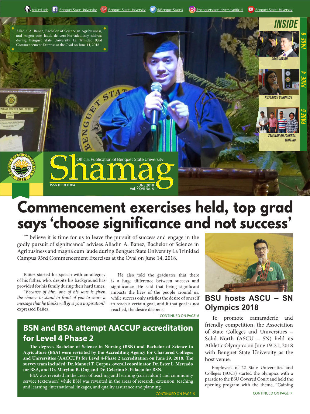 Commencement Exercises Held, Top Grad