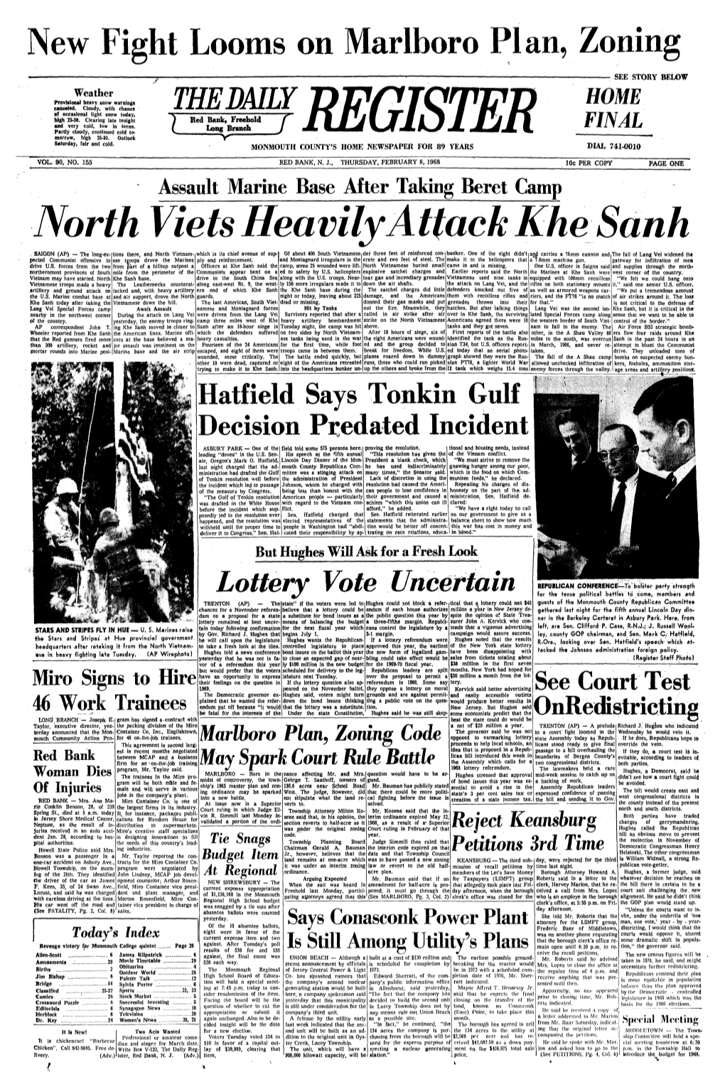 North Viets Heavily Attack Khe Sanh